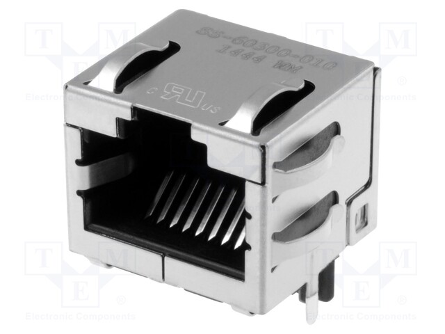 Socket; RJ45; PIN: 8; Cat: 6a; shielded; Layout: 8p8c; THT; on PCBs