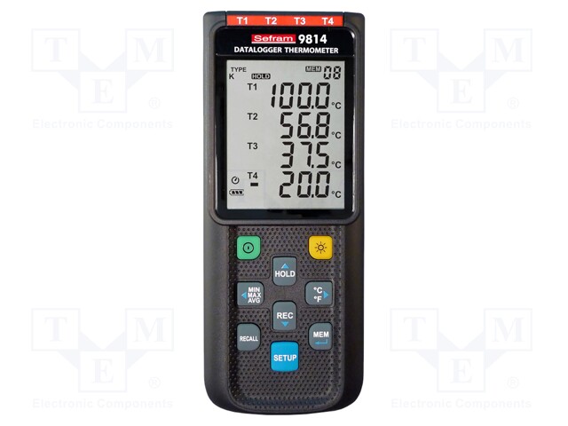 Data logger; temperature (external probe required); 290g