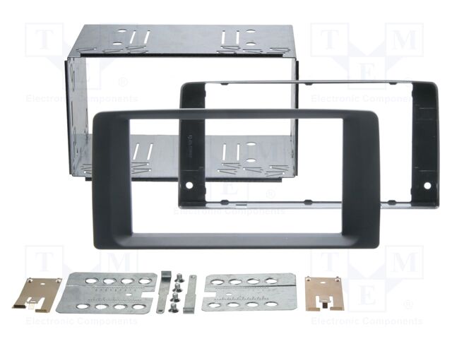 Radio frame; MAN; 2 DIN; black/rubber-touch