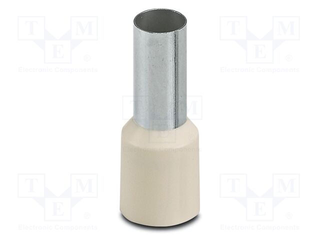 Tip: bootlace ferrule; insulated; copper; 16mm2; Bit len: 12mm