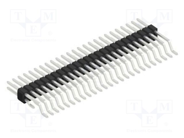 Connector: pin strips; pin header; male; PIN: 50; 1.27mm; SMT; 2x25