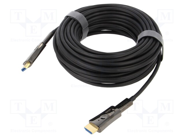 Cable; HDCP 2.2,HDMI 2.0,optical; 15m; black; Core: OFC