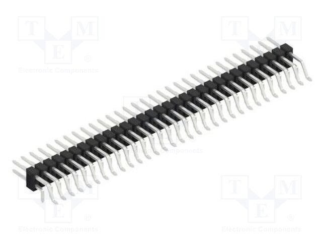Connector: pin strips; pin header; male; PIN: 62; 2.54mm; SMT,THT
