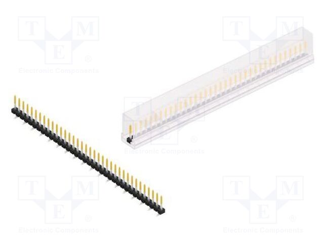 Connector: pin strips; pin header; male; PIN: 36; 2.54mm; SMT; 1x36