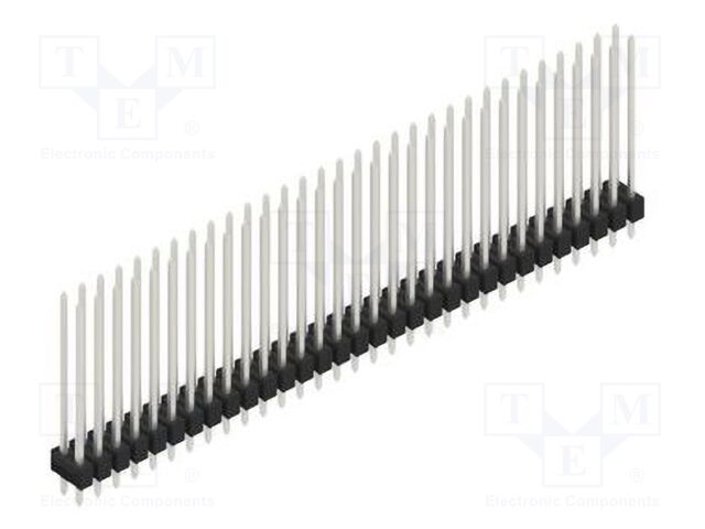 Connector: pin strips; pin header; male; PIN: 62; 2.54mm; THT; 2x31