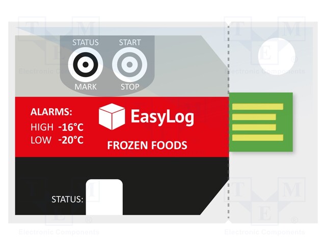 Logger: temperature; -30÷60°C; IP67; Interface: USB; EasyLog