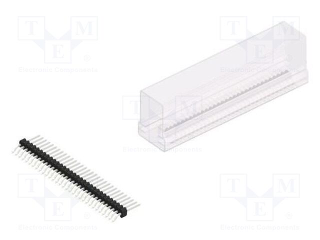 Connector: pin strips; pin header; male; PIN: 31; 1.27mm; SMT; 1x31