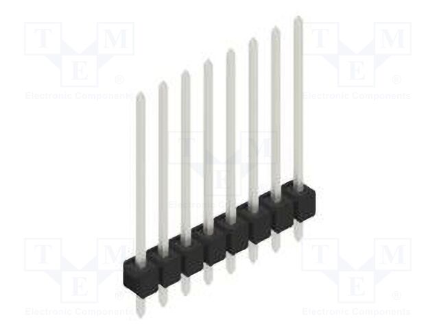 Connector: pin strips; pin header; male; PIN: 8; 2.54mm; THT; 1x8