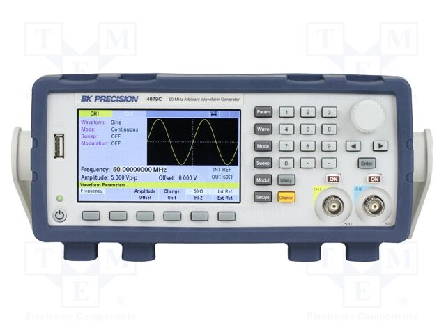 Generator: arbitrary, function; 50MHz; LCD 4,3"; 4-digit; 480x272