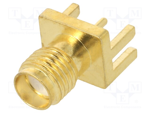 Socket; SMA; female; card edge; SMT; gold-plated