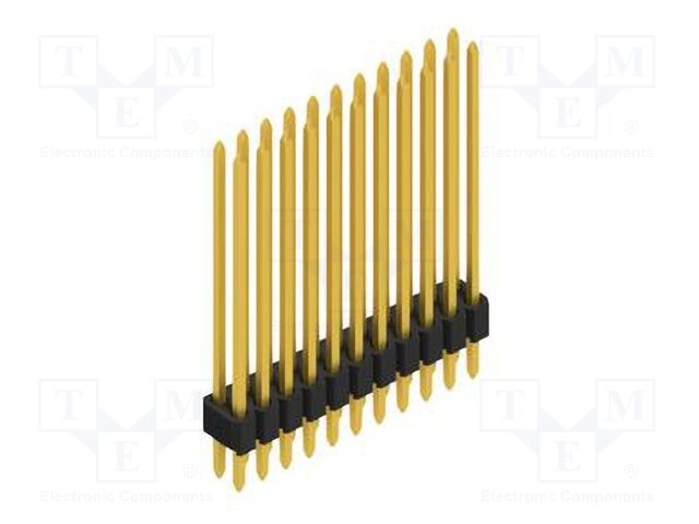 Connector: pin strips; pin header; male; PIN: 22; 1.27mm; THT; 2x11