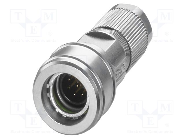 Connector: M12; plug; PIN: 8; 30V; straight; IP65; crimped; A code