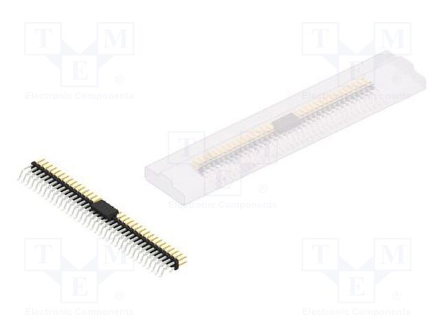 Connector: pin strips; pin header; male; PIN: 72; 2mm; SMT; 2x36