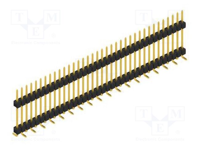 Connector: pin strips; pin header; male; PIN: 36; 2.54mm; SMT; 1x36