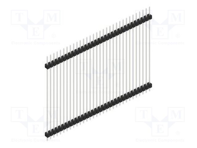 Connector: pin strips; pin header; male; PIN: 32; 2.54mm; THT; 1x32