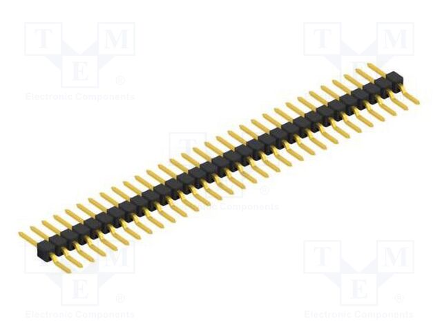 Connector: pin strips; pin header; male; PIN: 31; 2.54mm; SMT; 1x31