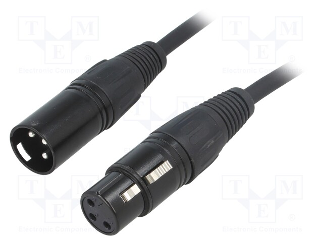 Male-female; PIN: 3; Cable: XLR-XLR; 1.5m