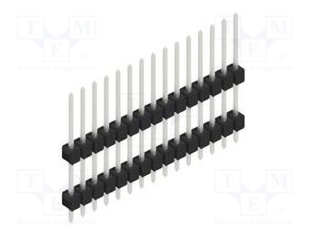 Connector: pin strips; pin header; male; PIN: 15; 2.54mm; THT; 1x15