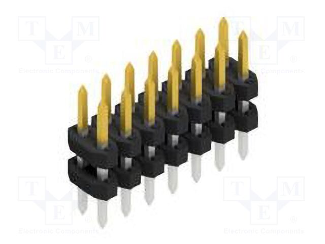 Connector: pin strips; pin header; male; PIN: 14; 2mm; THT; 2x7; 100V