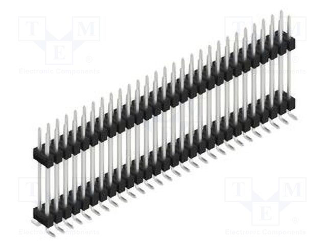 Connector: pin strips; pin header; male; PIN: 56; 2.54mm; SMT; 2x28