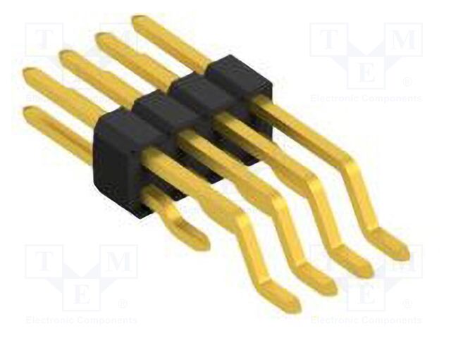 Connector: pin strips; pin header; male; PIN: 8; 1.27mm; SMT; 2x4