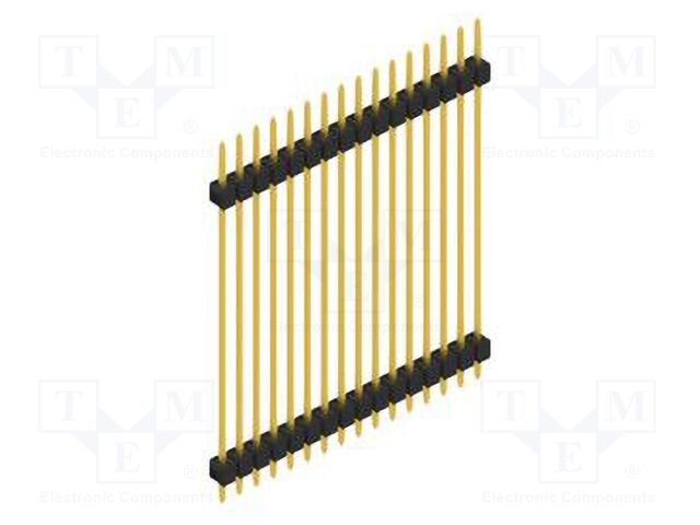 Connector: pin strips; pin header; male; PIN: 16; 2.54mm; THT; 1x16