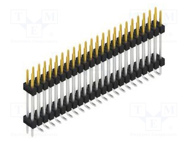 Connector: pin strips; pin header; male; PIN: 46; 2.54mm; SMT; 2x23