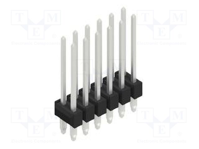 Connector: pin strips; pin header; male; PIN: 12; 2.54mm; THT; 2x6