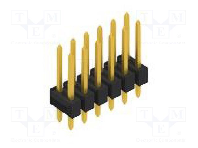 Connector: pin strips; pin header; male; PIN: 12; 2.54mm; THT; 2x6