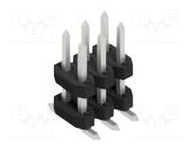 Connector: pin strips; pin header; male; PIN: 6; 2mm; SMT; 2x3; 100V