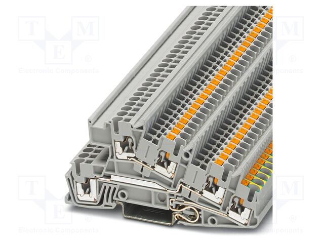 Splice terminal: rail; PA; L: 48.6mm; terminals: 5; W: 5.2mm; H: 101mm