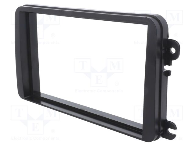 Radio mounting frame; VW; 2 DIN; black