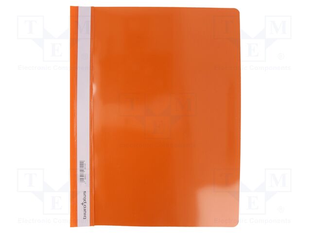 Document wallet; A4; orange; PVC