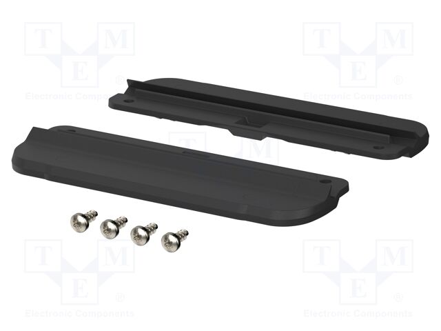 Set of wall holders; black; 2pcs.