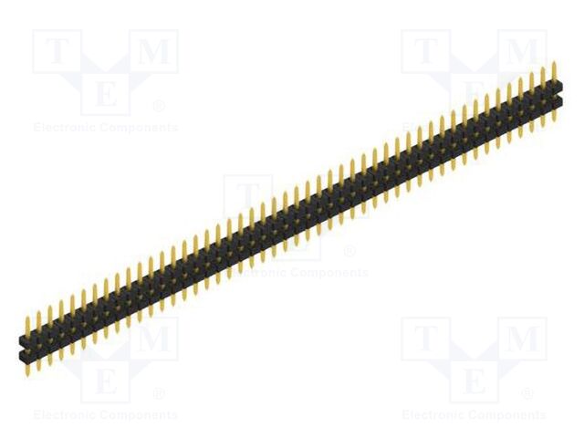 Connector: pin strips; pin header; male; PIN: 48; 2mm; THT; 1x48