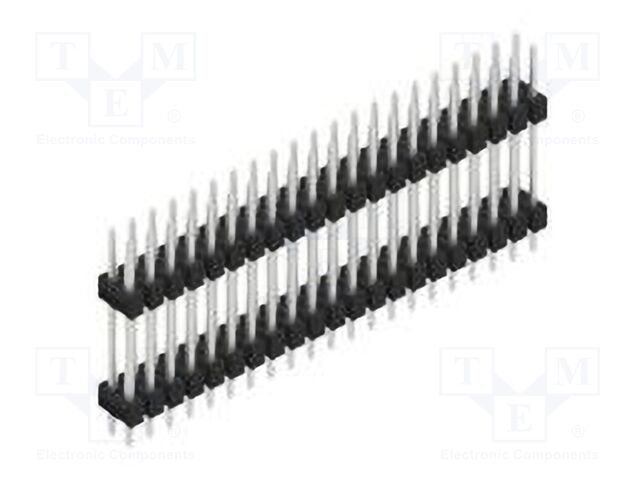 Connector: pin strips; pin header; male; PIN: 42; 2.54mm; THT; 2x21