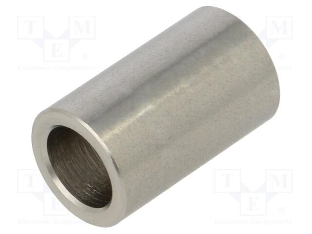 Spacer sleeve; 8.2mm; cylindrical; stainless steel; Øint: 12mm