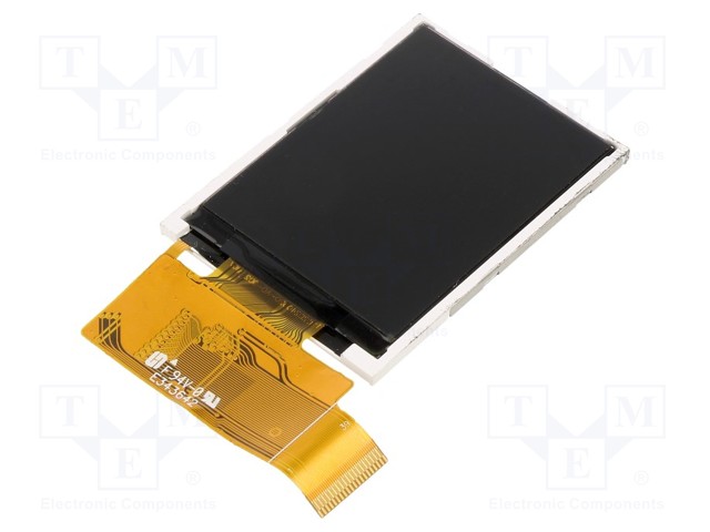Display: TFT; 2"; 240x320; Illumin: LED; Dim: 37.68x51.3x2.5mm