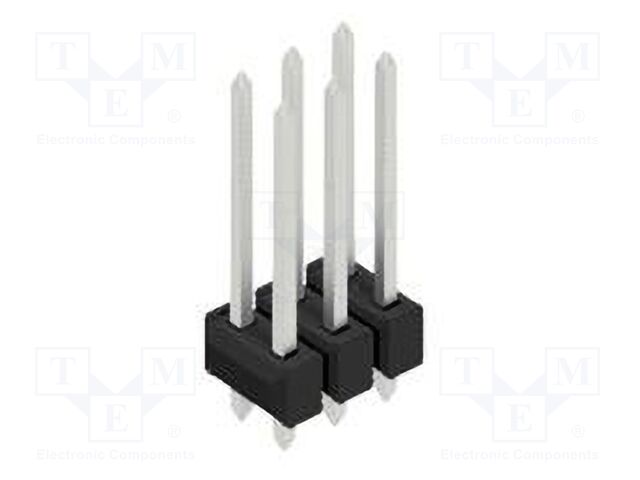 Connector: pin strips; pin header; male; PIN: 6; 2.54mm; THT; 2x3