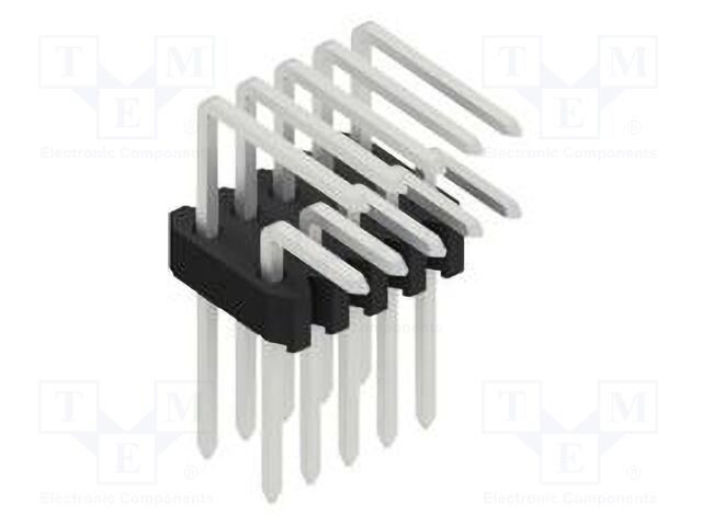 Connector: pin strips; pin header; male; PIN: 10; 1.27mm; THT; 2x5