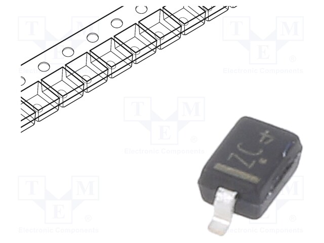 Diode: TVS; 350W; 13.3V; 15A; unidirectional; SOD323; reel,tape