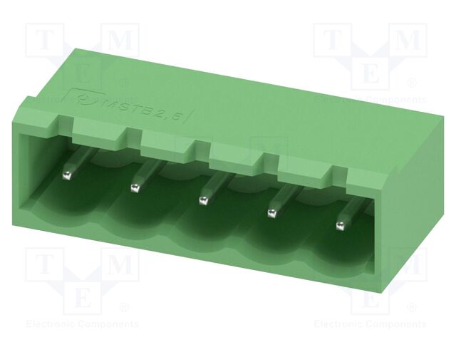 PCB headers, nominal cross section: 2.5 mm?, color: green, n