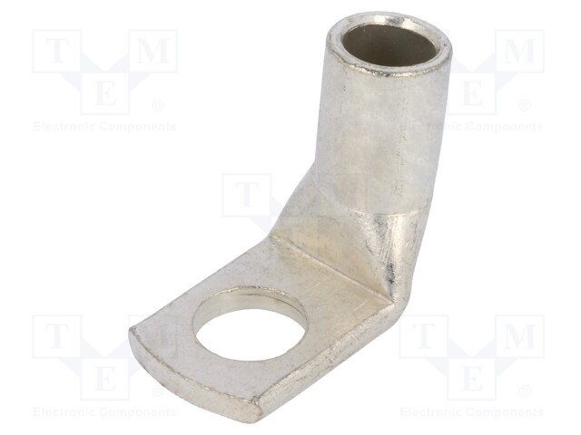 Ring tube terminal; M10; 25÷35mm2; crimped; for cable; angled 90°