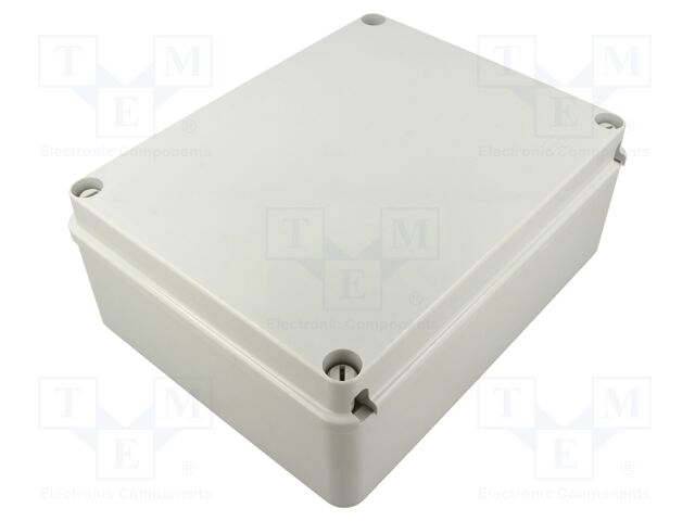 Enclosure: junction box; wall mount; plastic; grey