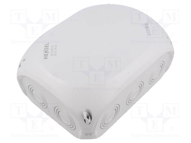 Enclosure: junction box; IP66; with membrane cable glands; grey