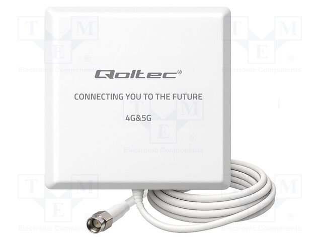 Antenna; white; SMA; 50W; 600÷2700MHz,3300÷3800MHz; 50Ω; 3m; 9dBi