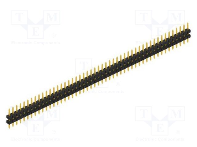 Connector: pin strips; pin header; male; PIN: 49; 2mm; THT; 1x49