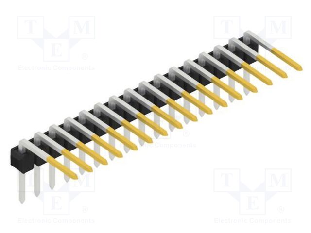 Connector: pin strips; pin header; male; PIN: 16; 2.54mm; THT; 1x16