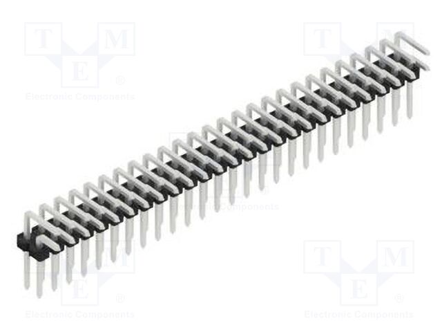 Connector: pin strips; pin header; male; PIN: 52; 2.54mm; THT; 2x26