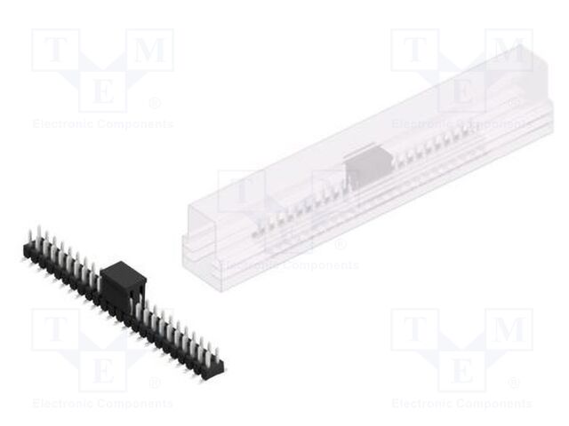 Connector: pin strips; pin header; male; PIN: 48; 2.54mm; SMT; 2x24